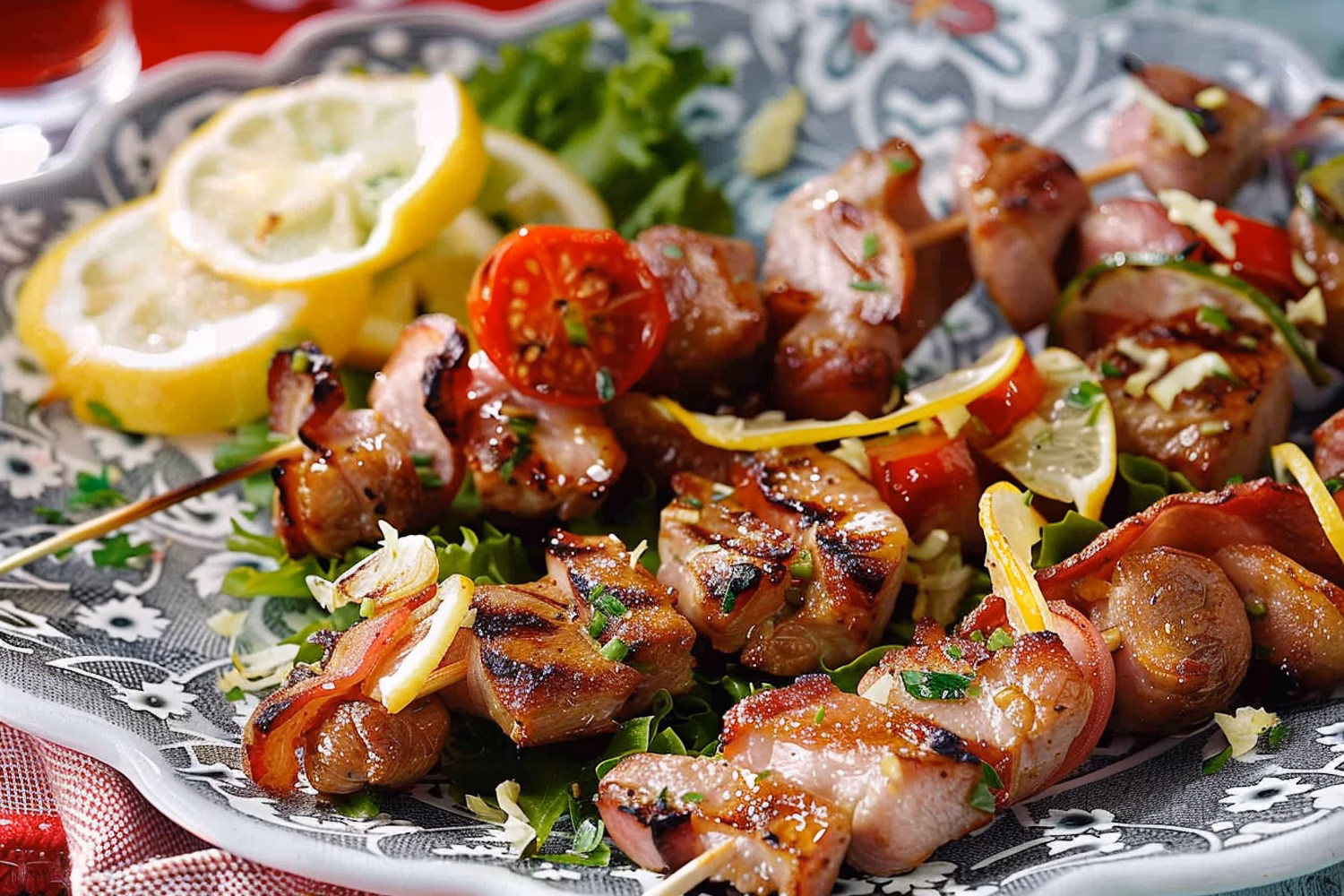 Grilled Kebab Skewers