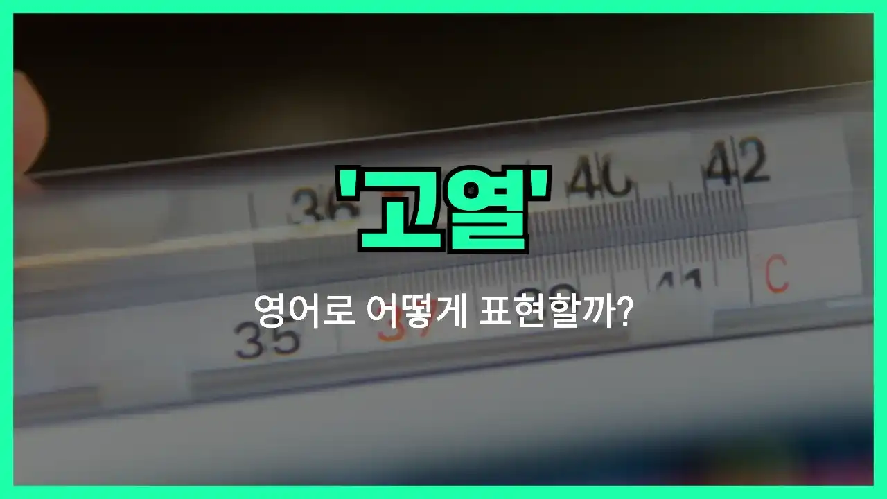 'fever' 영어표현 썸네일