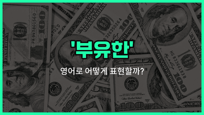 'wealthy' 영어표현