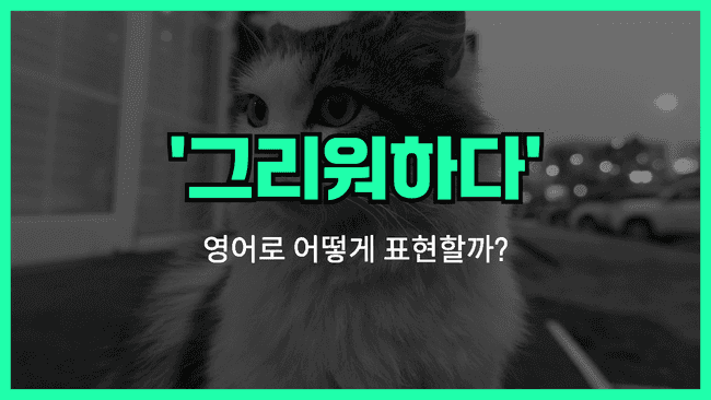 '그리워하다' 영어표현 썸네일