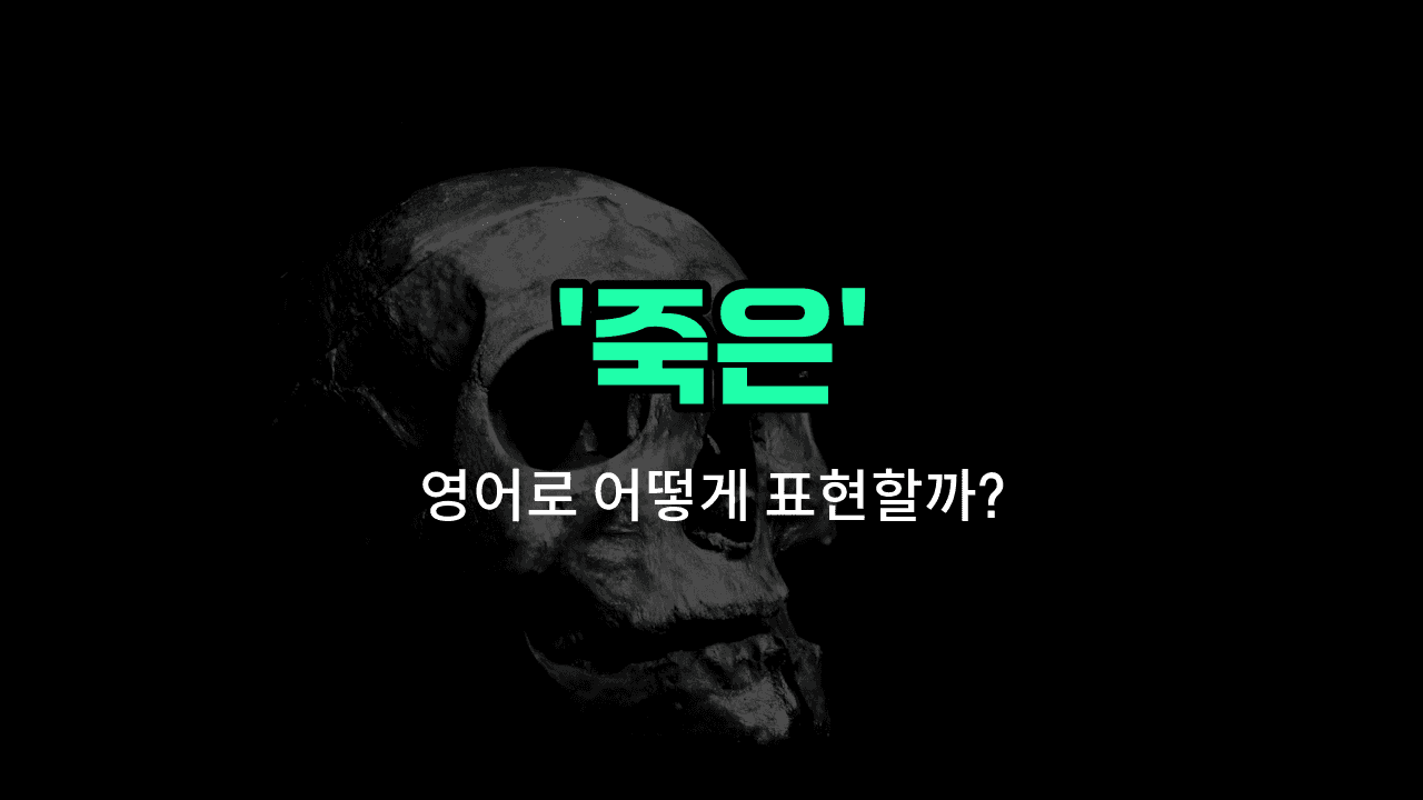 'dead' 영어표현 썸네일