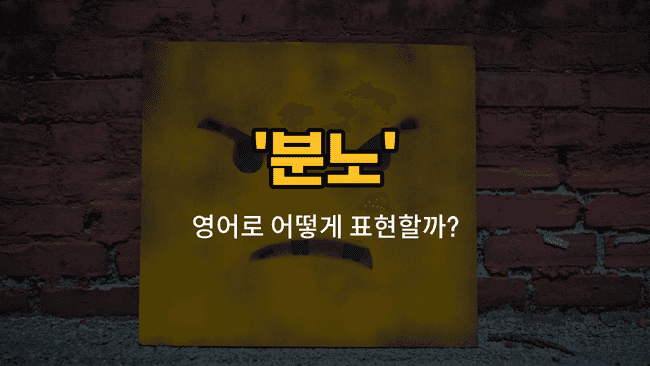 'outrage' 영어표현