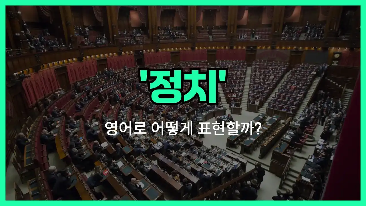 'politics' 영어표현 썸네일