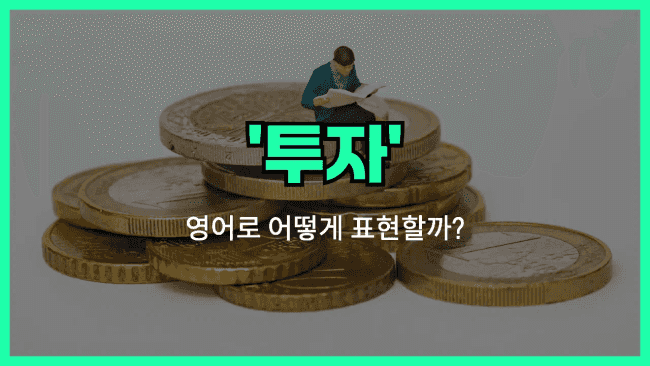 'investment' 영어표현
